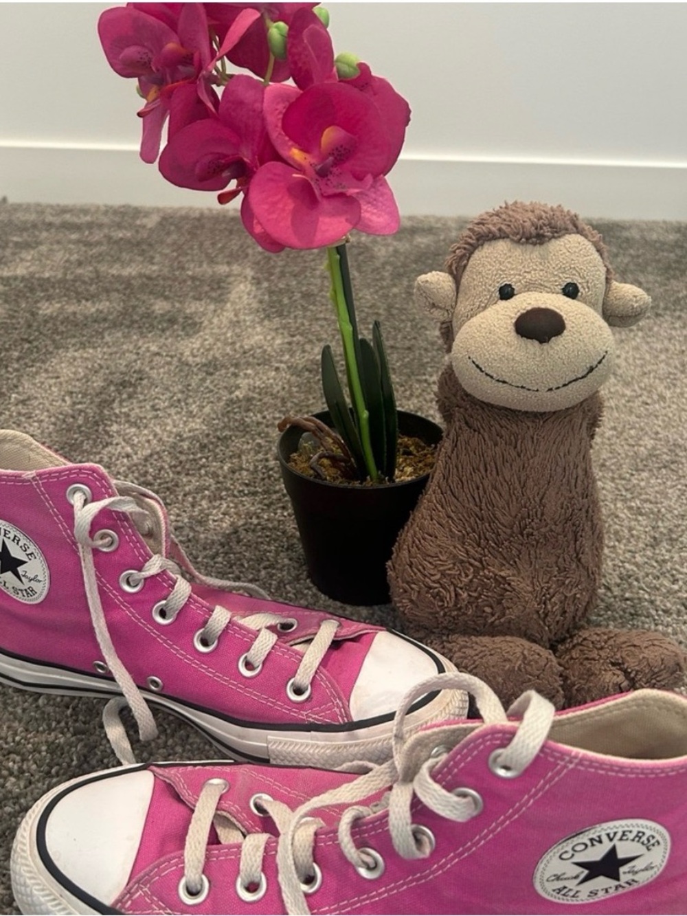 Converse Pink High-Top Canvas Sneakers